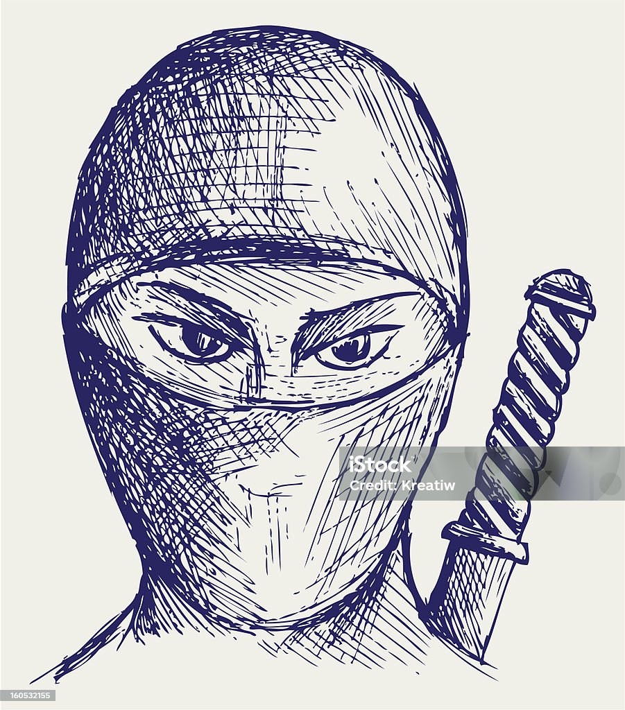 Vetores de Ninja De Assassino e mais imagens de Grafite - Produção  artística - Grafite - Produção artística, Ninja, Desenho de Lápis - iStock