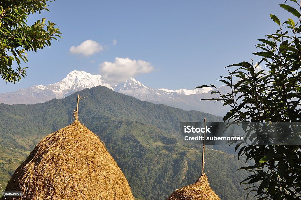 ネパールのヒマラヤの景観 - アジア大陸のロイヤリティフリーストックフォト