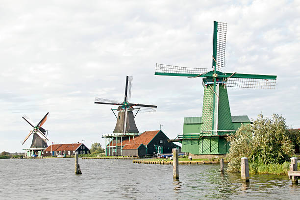 istock Medieval windmills at Zaanse Schans in the Netherlands 160534625