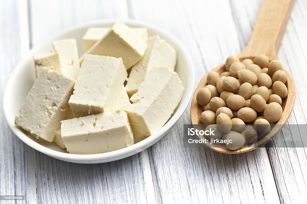 De soja au tofu et haricots - Photo de Tofu libre de droits