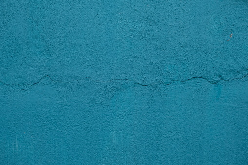 Outdoor wall concrete texture background , green and blue mixed