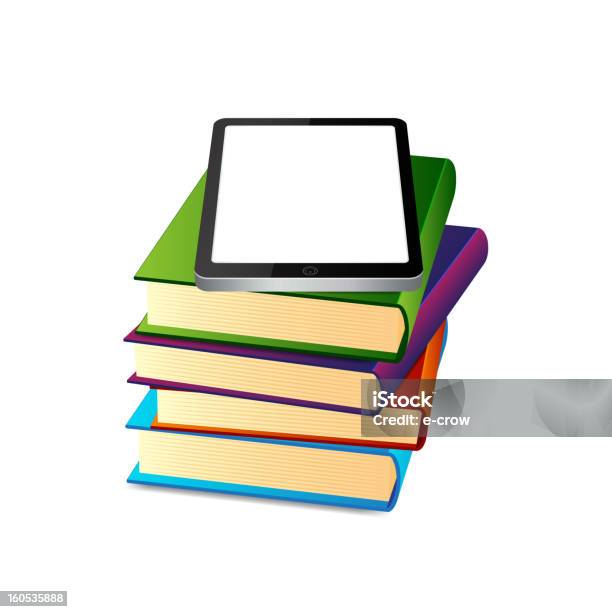 Libri Ans Tablet Pc - Immagini vettoriali stock e altre immagini di Astratto - Astratto, Attrezzatura, Biblioteca