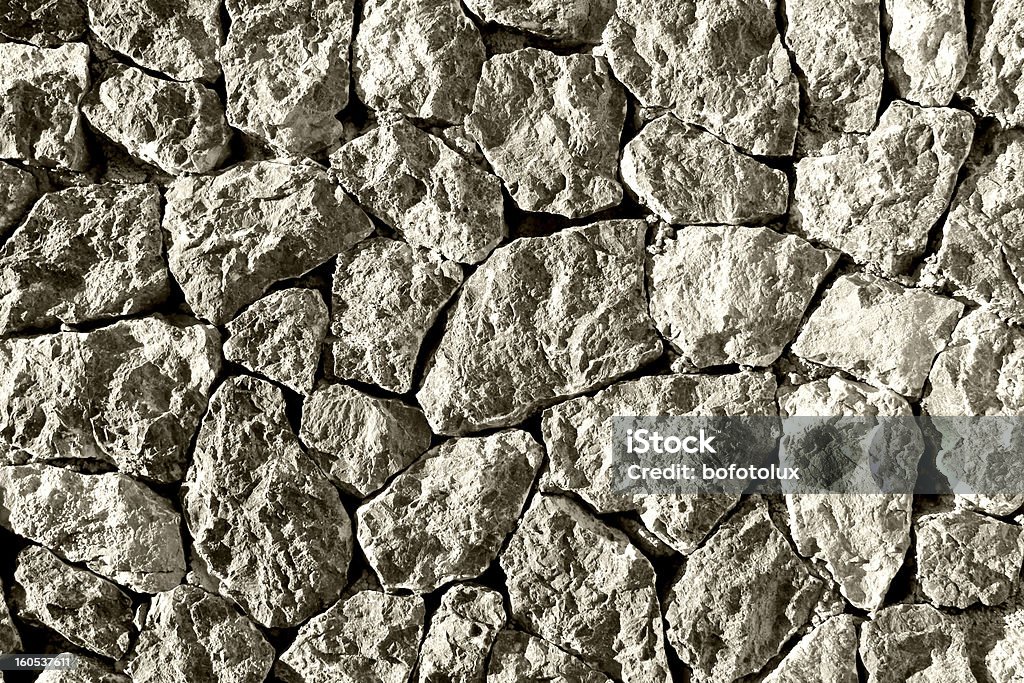 Steinmauer in der Balearen Stil - Lizenzfrei Fliesenboden Stock-Foto