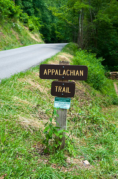 istock Appalachian Trail sign in southwest Virginia 160537662