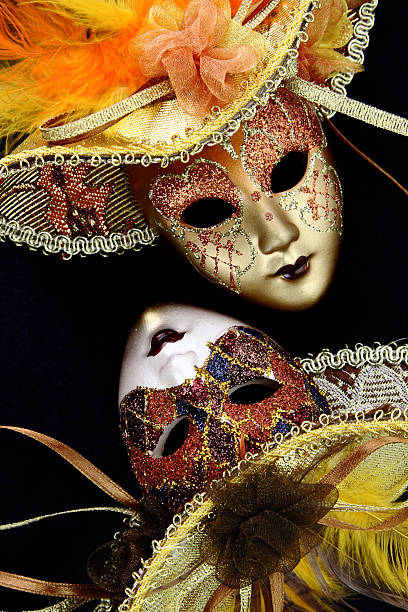 istock Vintage carnival masks 160537956