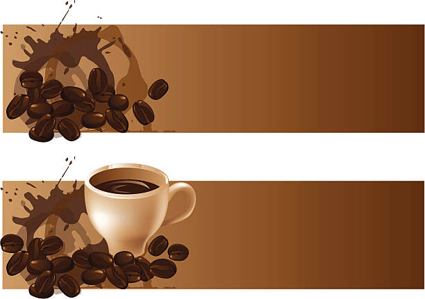 ilustraciones, imágenes clip art, dibujos animados e iconos de stock de taza de granos de café y - ceramic backgrounds splotches beige