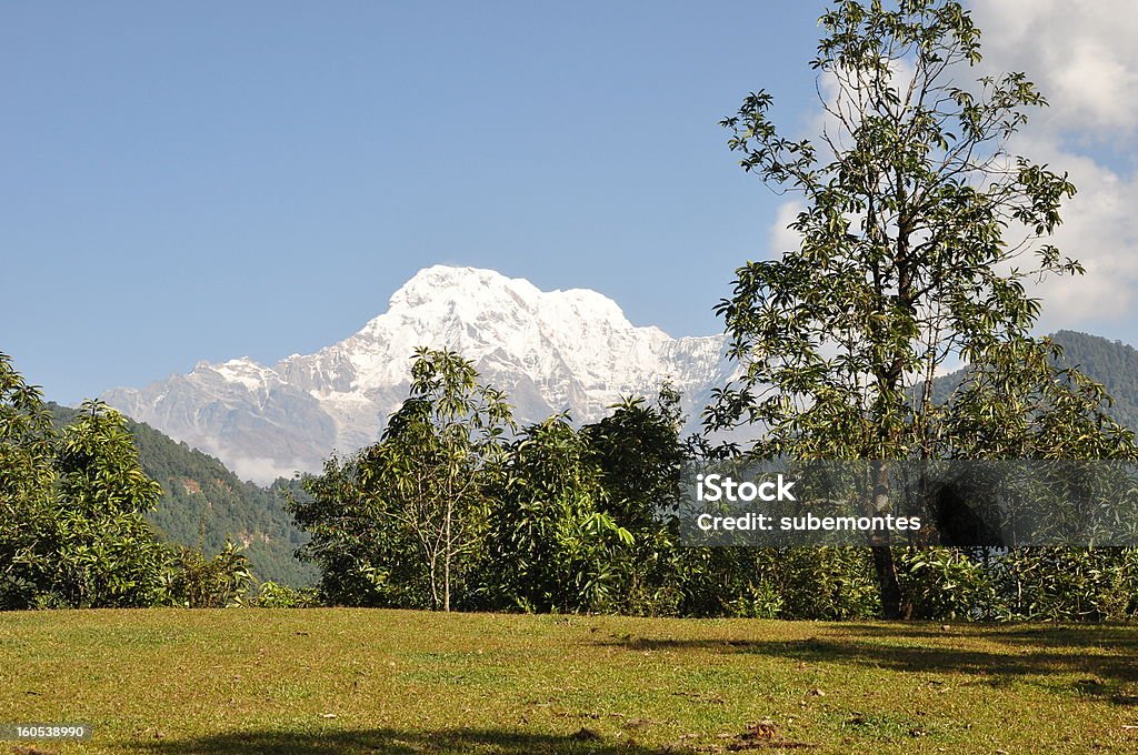 산 in Himalaya, 네팔 - 로열티 프리 0명 스톡 사진