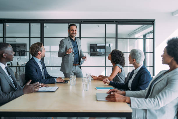 istock Business persons on meeting in the office. 1605405200