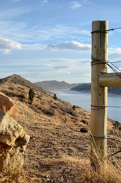 horsetooth zbiornik, fort collins - sign park fort collins cliff zdjęcia i obrazy z banku zdjęć