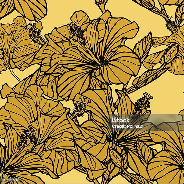 Ilustración de Patrón Sin Costuras Con Flores y más Vectores Libres de Derechos de Anticuado - Anticuado, Belleza de la naturaleza, Creatividad