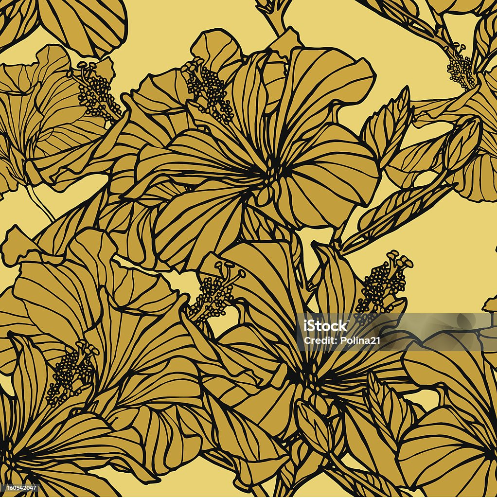 シームレスなパターン、花 - イラストレーションのロイヤリティフリーベクトルアート