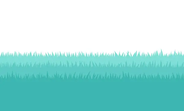 Vector illustration of Grass Lawn Meadow Growing Background