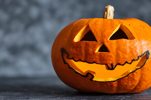 Halloween spooky pumpkin decoration for design purpose