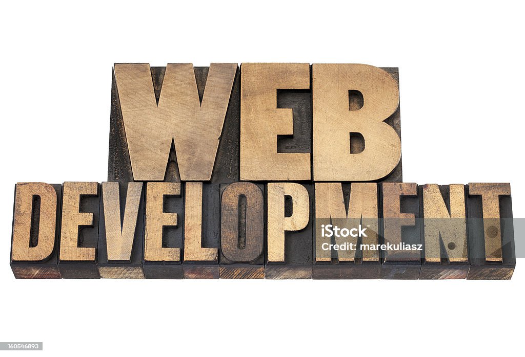 ウェブ開発の木製タイプ - ウェブデザインのロイヤリティフリーストックフォト