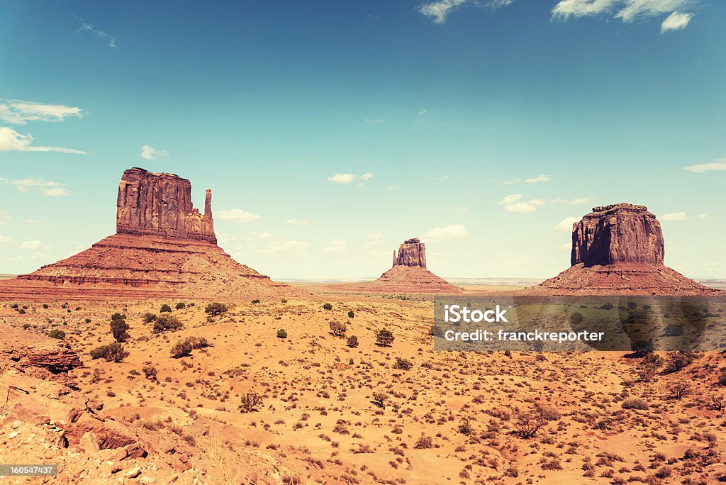 Monument Valley panorama-Plemienia navajo National park - Zbiór zdjęć royalty-free (Bez ludzi)