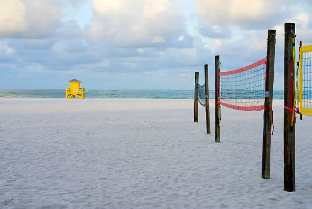 Photo of Lifeguard Hut and Volleyball Nets
