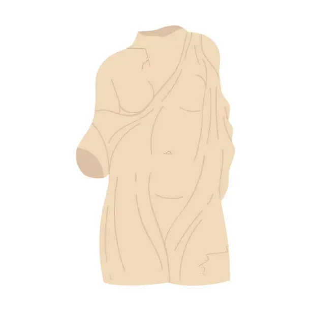 Vector illustration of Ancient roman sculpture