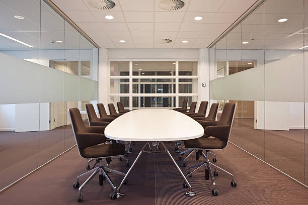 istock Meeting room with a large conference table 160549408