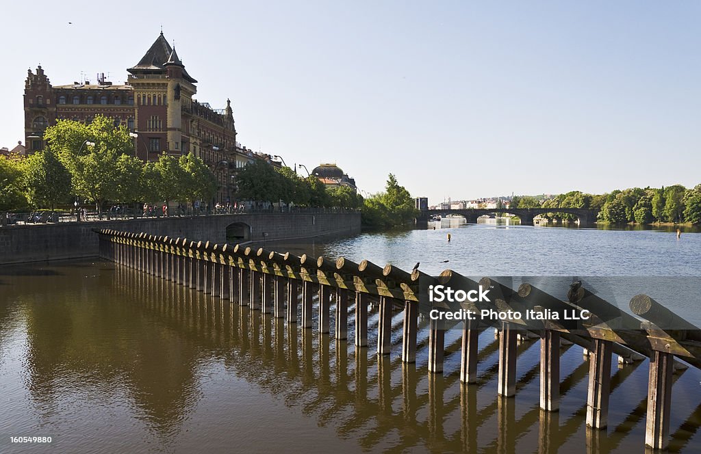 Rivière Vltava - Photo de Antique libre de droits