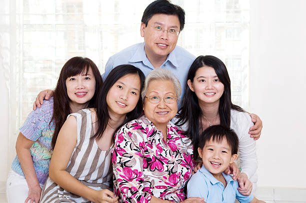 istock Asian family portrait 160549947