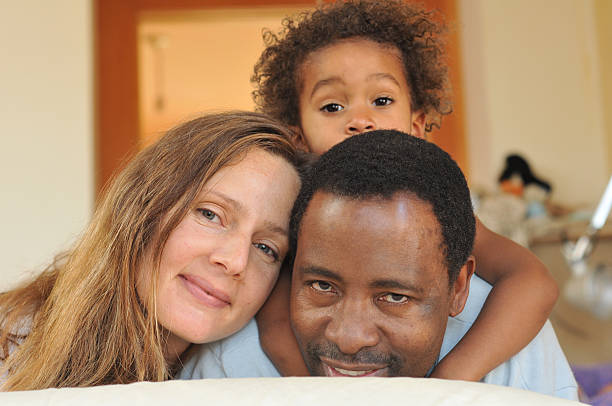 istock Mixed race family enjoying each other 160549990