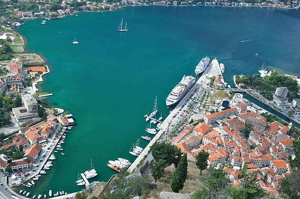 Kotor Bay stock photo