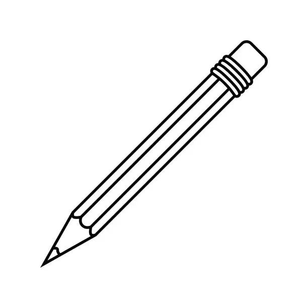 Vector illustration of Pencil icon.