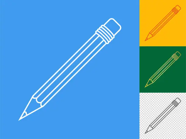 Vector illustration of Pencil icon.