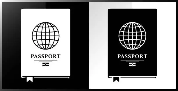 Vector illustration of Passport icon.