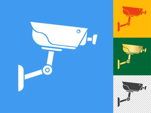 Vector illustration of Surveillance camera icon.