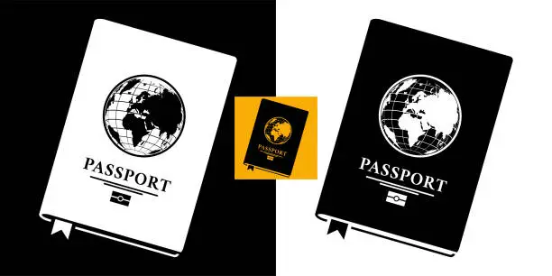 Vector illustration of Passport icon.