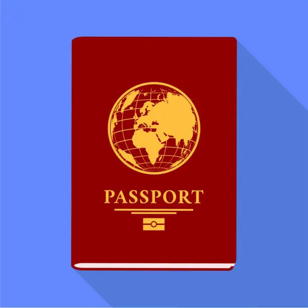 Vector illustration of Passport illustration.