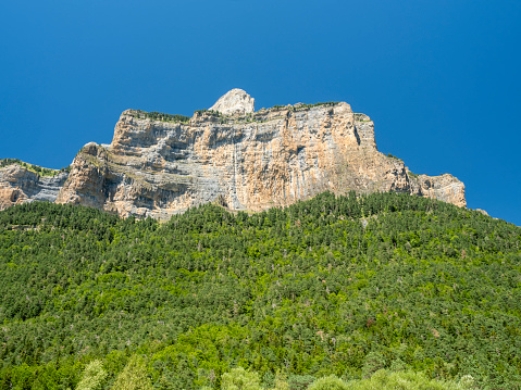 Landscapes in Ordesa National Park, in the Pyrenees, Huesca, Spain