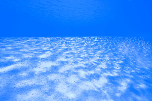 Deep Blue Ocean Floor stock photo