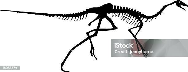 Running Dinozaur - Stockowe grafiki wektorowe i więcej obrazów Czaszka zwierzęcia - Czaszka zwierzęcia, Dinozaur, Era prehistoryczna