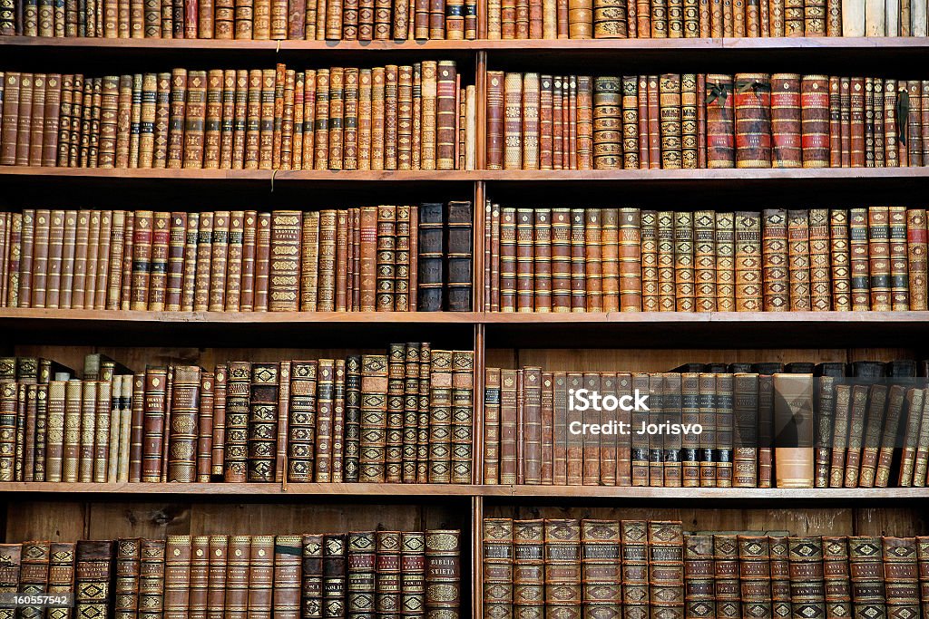 Alte Bücher - Lizenzfrei Bücherregal Stock-Foto