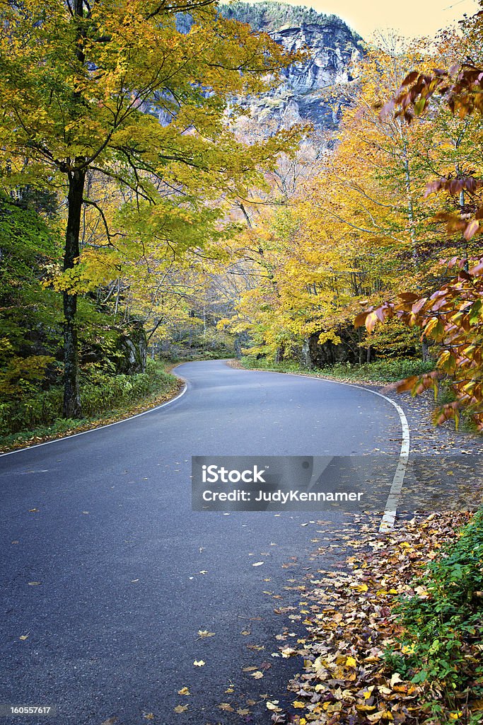 Estrada de outono colorido - Royalty-free Alfalto Foto de stock