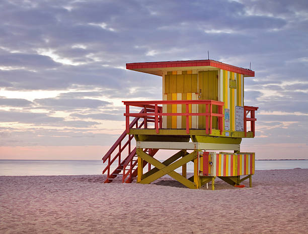istock Miami Beach lifeguard house at sunrise 160557686