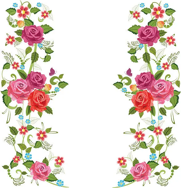 Vector illustration of Floral ornament for your design
