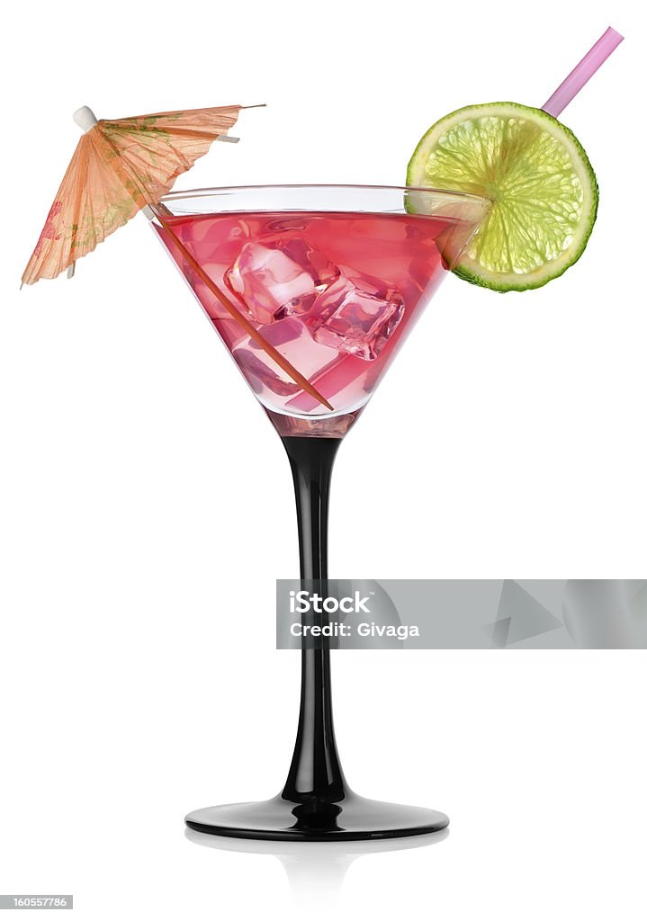 Rad cocktail Rad cocktail in a glass isolated on a white background Alcohol - Drink Stock Photo