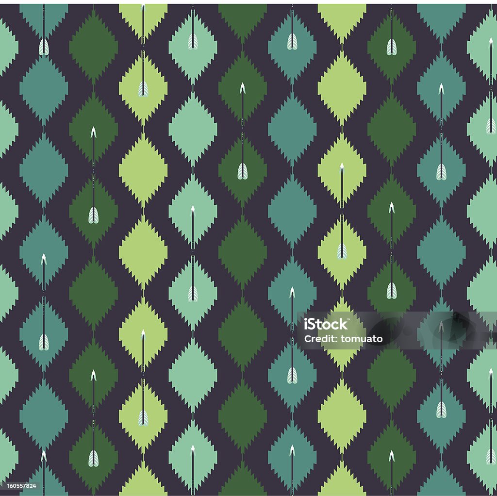 Aztec Pattern Arrow Seamless Aztec Colorful Pattern With Arrow Stock Illustration ...