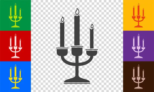 Vector illustration of Candle candlestick icon.