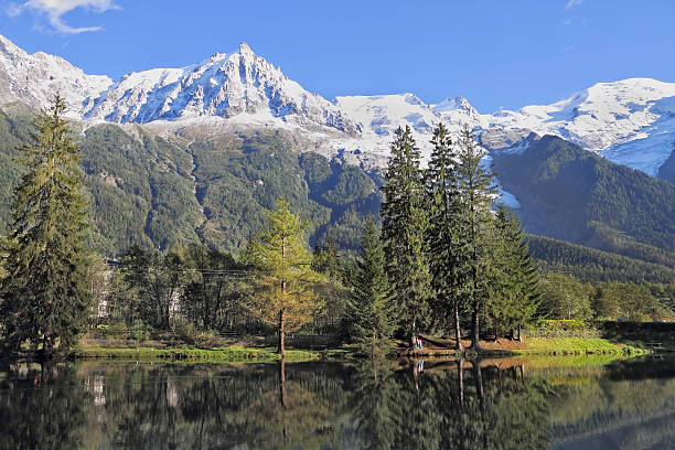 istock Reflections of snow-capped peaks 160558098