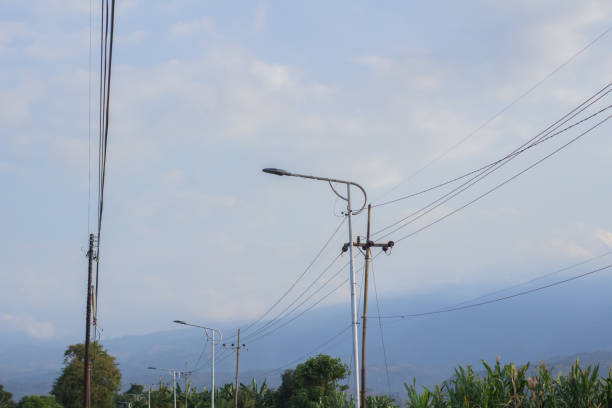 istock very tall lampposts lined the roadside 1605582732