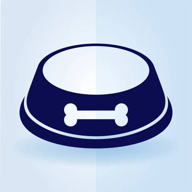 Vector illustration of Dog bowl icon.