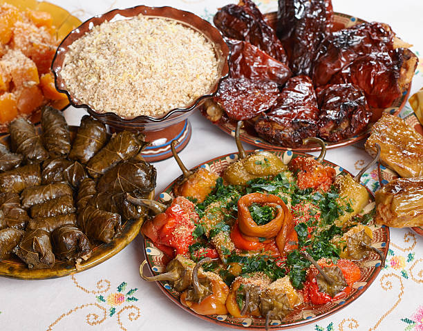 болгарская рождество питания - bulgarian culture bulgaria traditional culture food стоковые фото и изображения