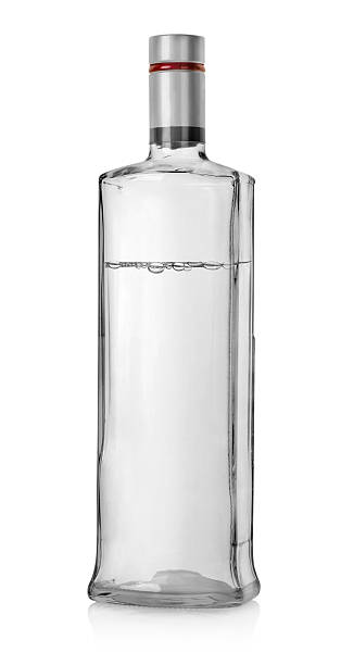 istock Bottle of vodka with cover 160559619