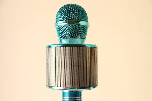 istock A Blue shiny Metallic wireless Microphone and speaker gadget in an isolated background 1605599391