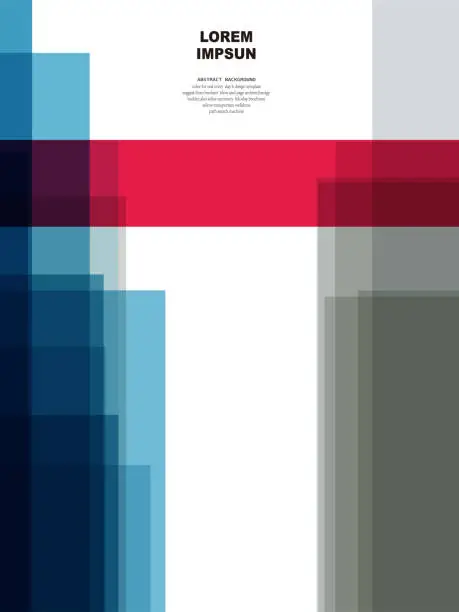 Vector illustration of Vector Rainbow Color Block Design Geometric Template Design Background