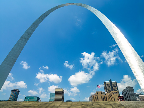 Gateway Arch in St. Louis on a Sunny Day